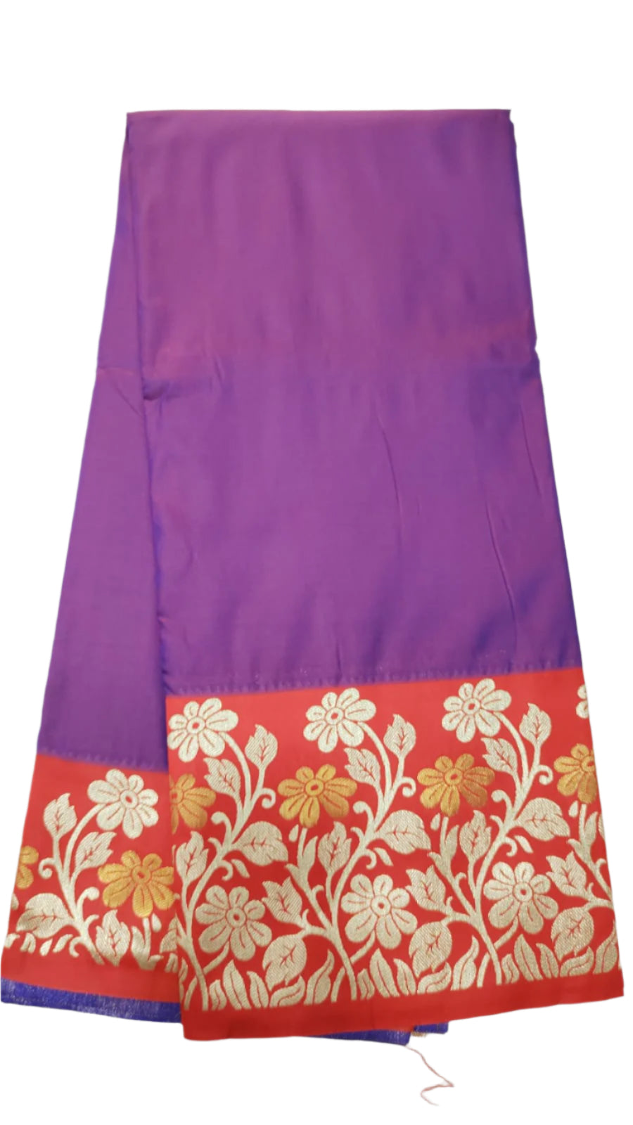 Stylish Flower Katan Silk Saree