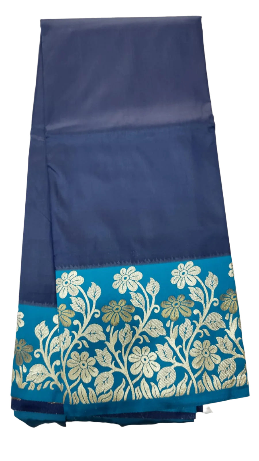 Stylish Flower Katan Silk Saree