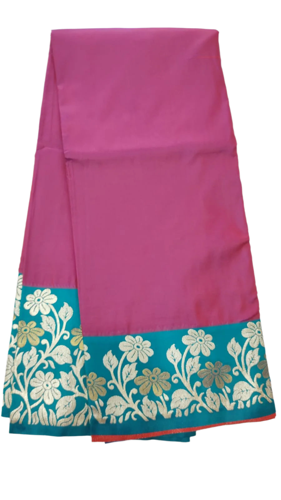 Stylish Flower Katan Silk Saree