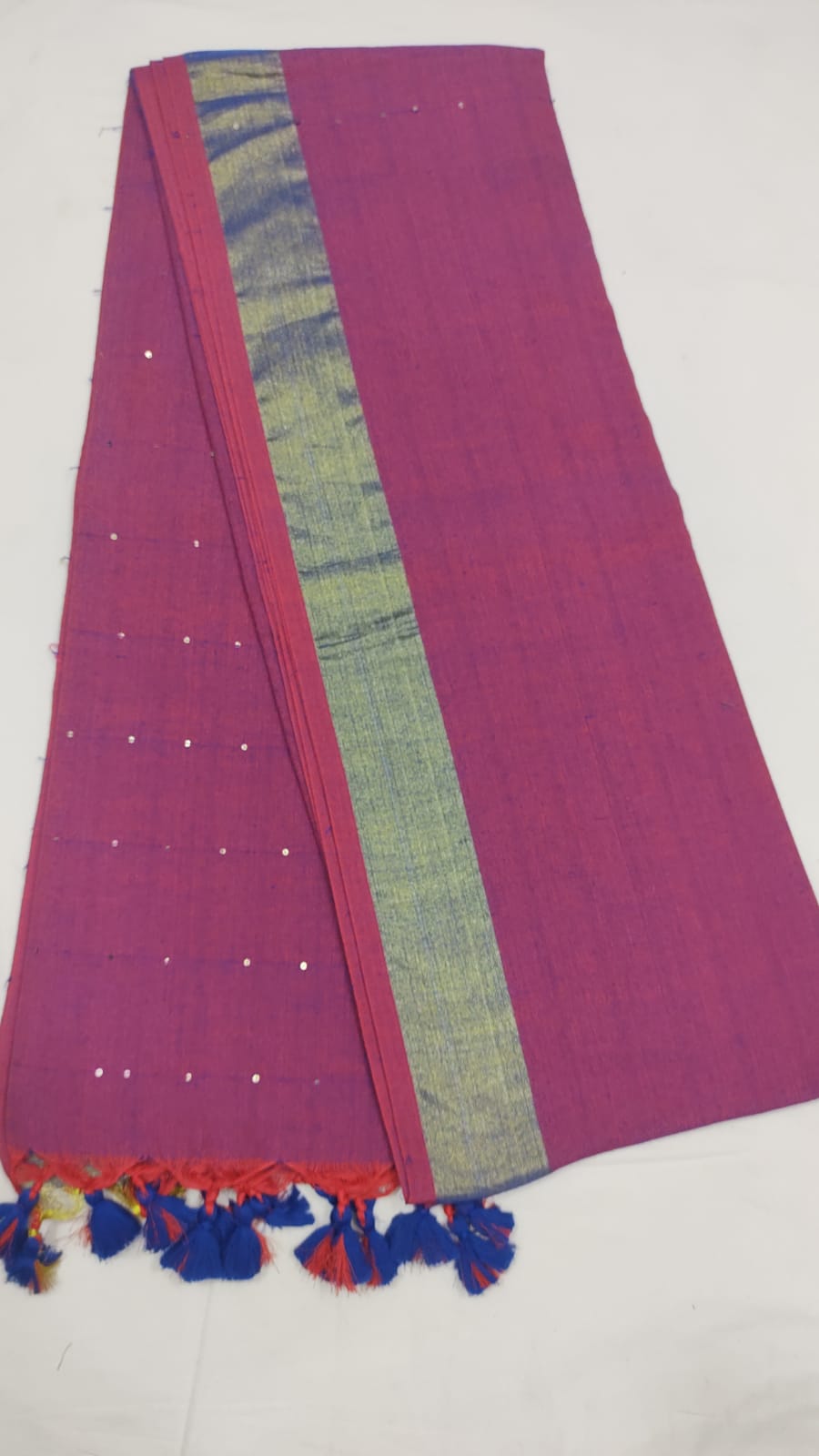 Cotton Sequence Saree