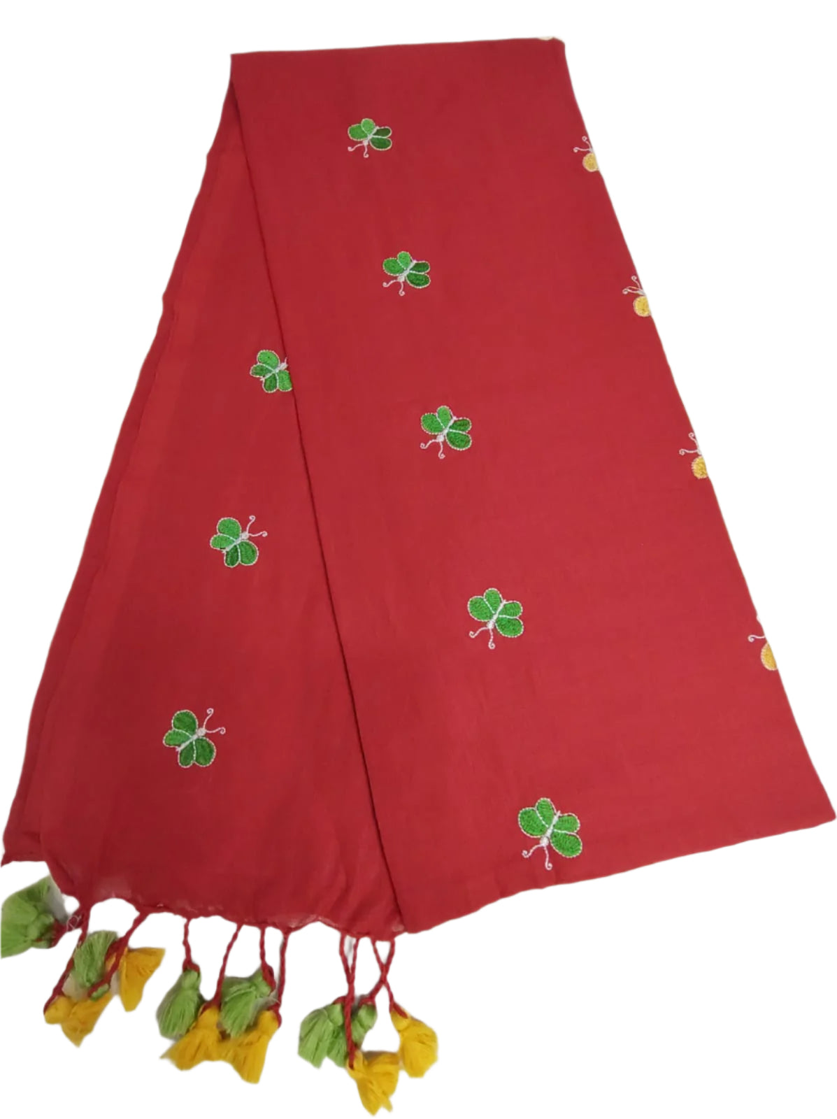 Exclusive Cotton Embroidery Saree