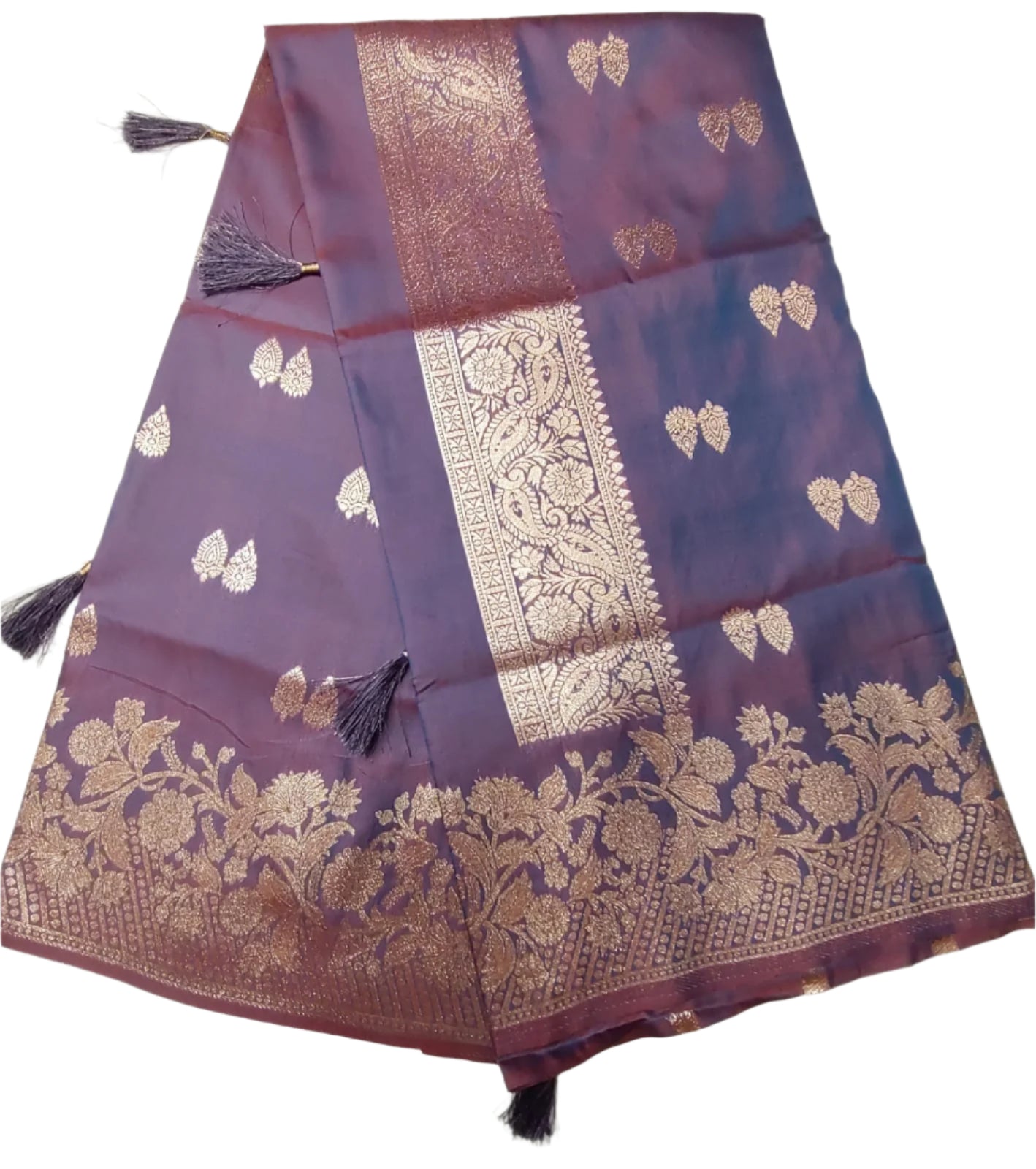 Premium Dual Tone  Katan Silk Saree