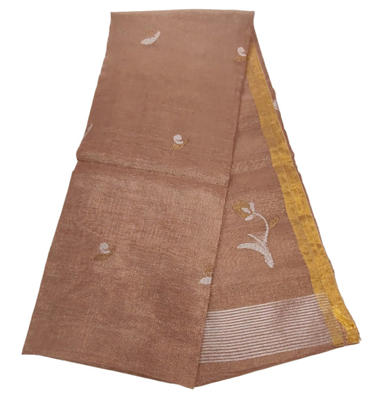 Rich looking silk linen handloom