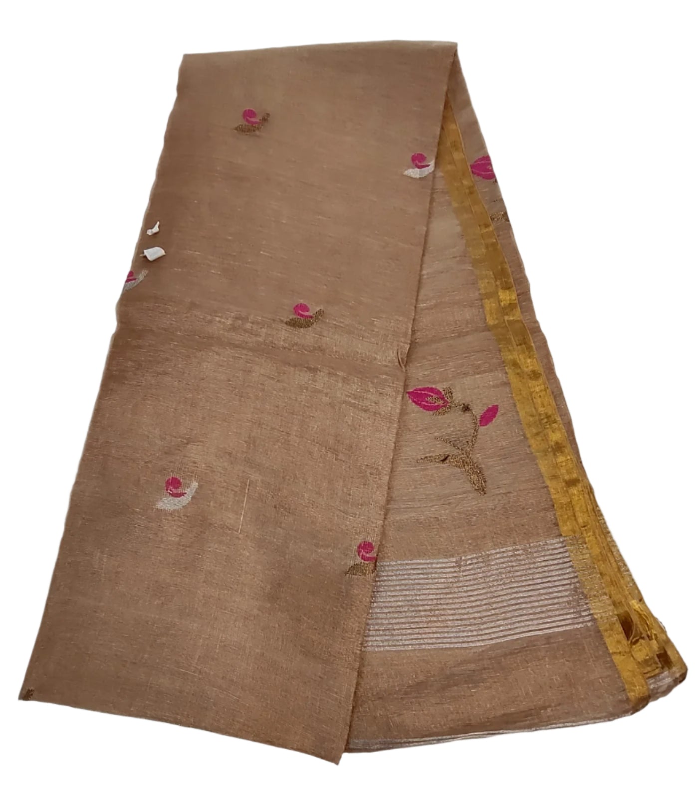 Rich looking silk linen handloom