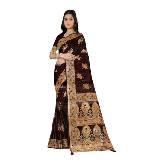 Dual Tone Katan Silk Saree