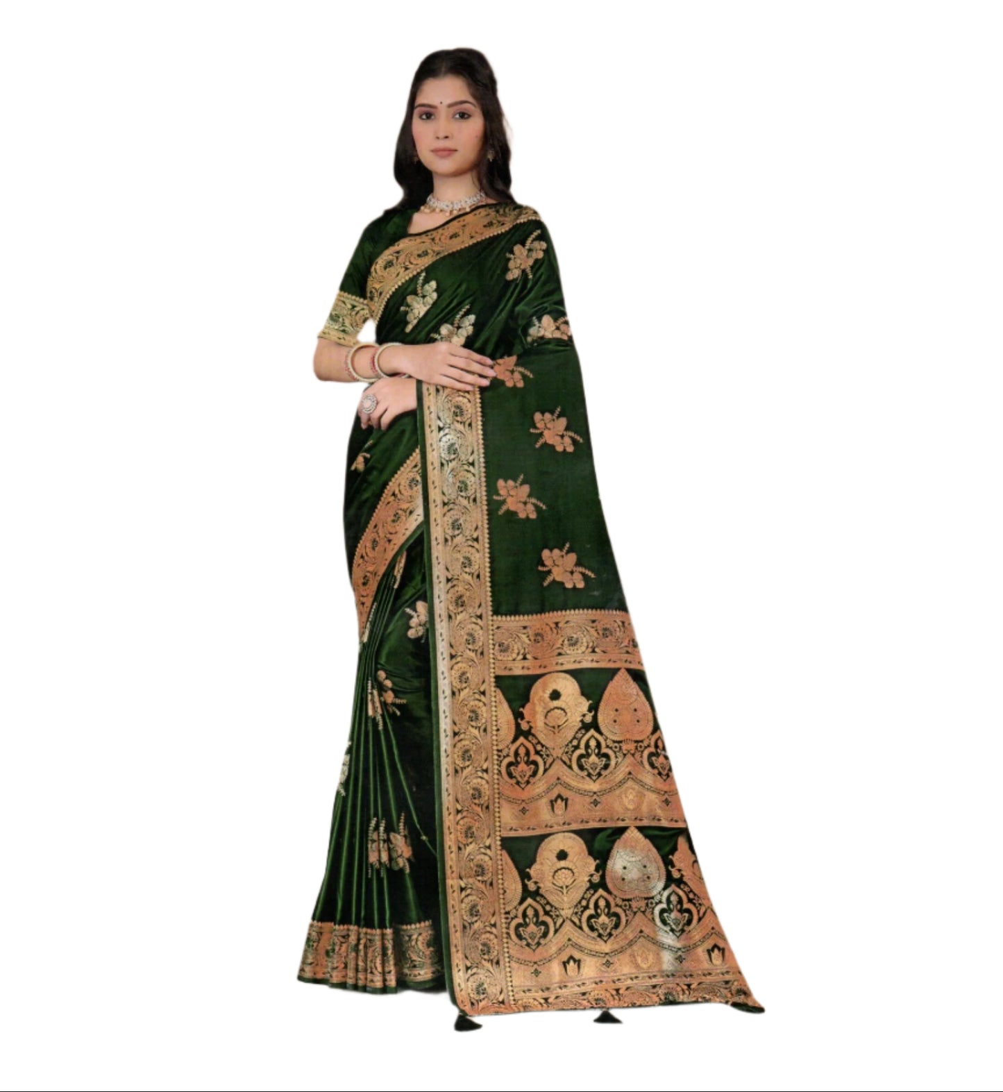 Dual Tone Katan Silk Saree